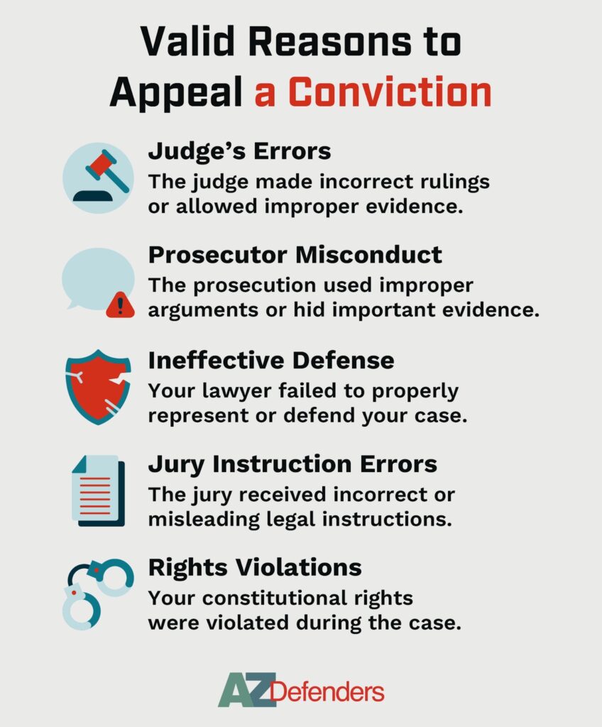 Valid Reasons to Appeal a Conviction
