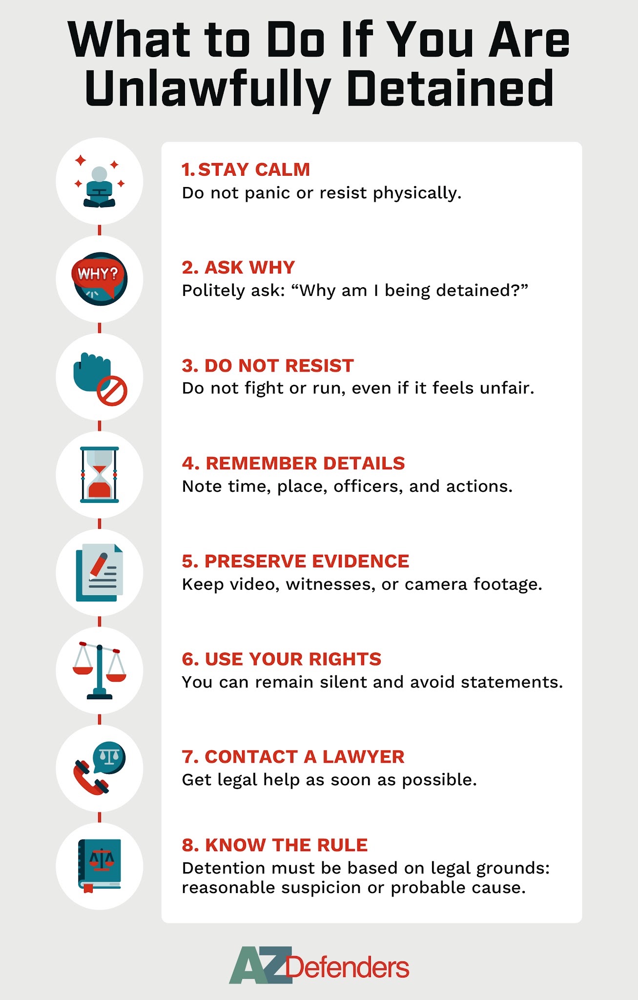 What to do If You Are Unlawfully Detained